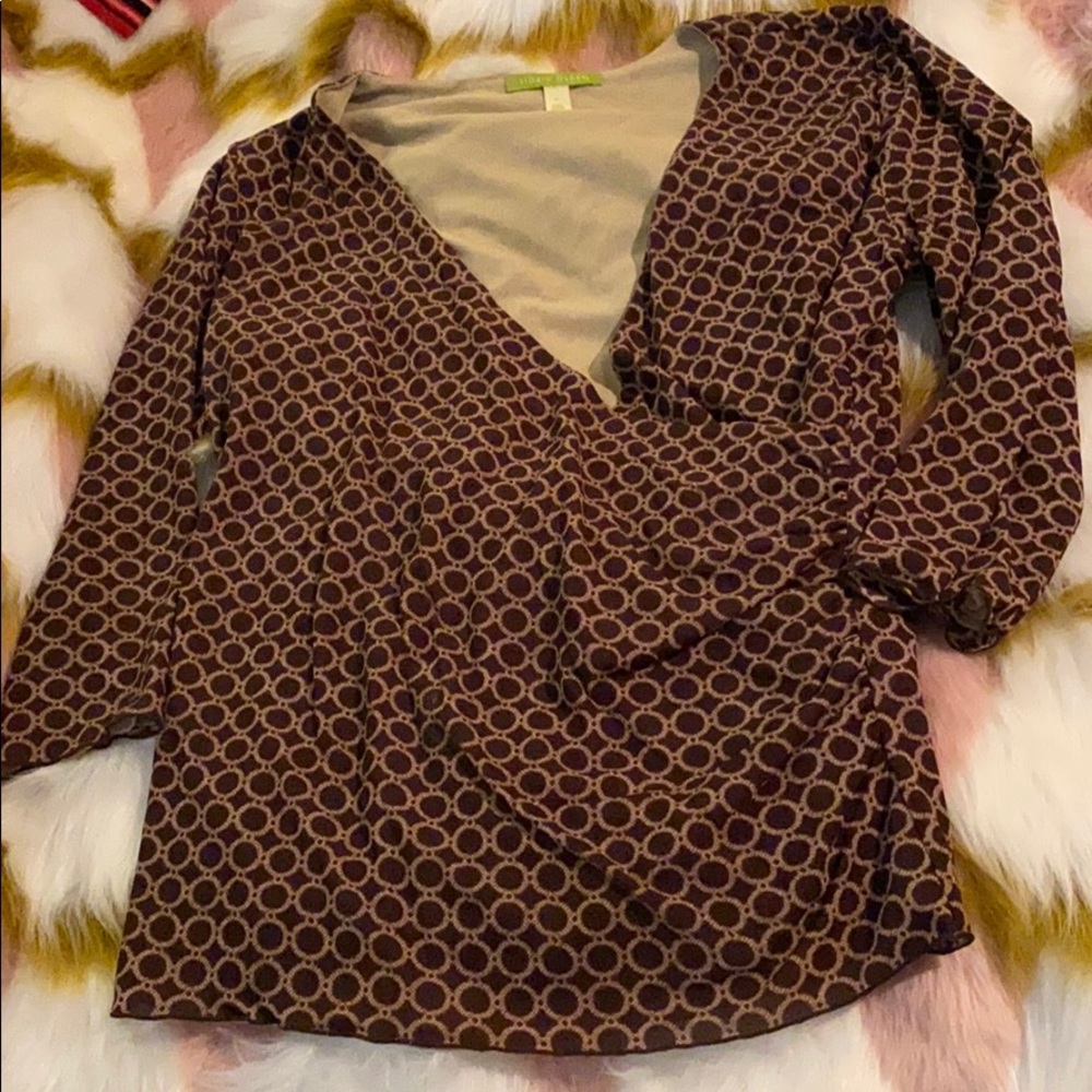 Sigrid Olsen wonderful patterned Top